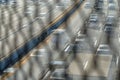 The blurr of the freeway traffic whizzing past on the highway. Royalty Free Stock Photo