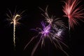 Multiple fireworks Royalty Free Stock Photo