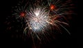 Multiple fireworks Royalty Free Stock Photo