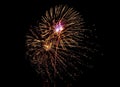 Multiple fireworks Royalty Free Stock Photo