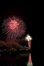 Multiple fireworks Royalty Free Stock Photo