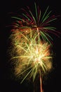 Multiple fireworks Royalty Free Stock Photo