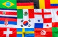 Multiple Flags of different countries
