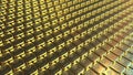 Fine gold bars. 3D rendering Royalty Free Stock Photo