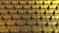 Gold bars. Realistic 3D rendering Royalty Free Stock Photo