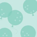 Multiple green balloons with green spots on light green background