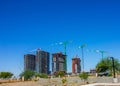 Multiple High Rise Buildings Under Construction Royalty Free Stock Photo