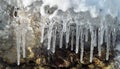 Multiple Icicles. Royalty Free Stock Photo
