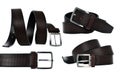Multiple images of a Men`s belt Royalty Free Stock Photo