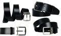 Multiple images of a Men`s belt Royalty Free Stock Photo