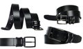 Multiple images of a Men`s belt Royalty Free Stock Photo