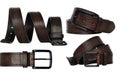 Multiple images of a Men`s belt Royalty Free Stock Photo