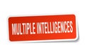 multiple intelligences sticker Royalty Free Stock Photo