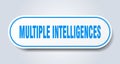 multiple intelligences sticker. Royalty Free Stock Photo