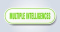 multiple intelligences sticker. Royalty Free Stock Photo