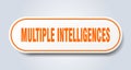 multiple intelligences sticker. Royalty Free Stock Photo