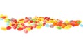 Multiple jelly bean candy sweets composition Royalty Free Stock Photo