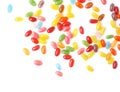 Multiple jelly bean candy sweets composition Royalty Free Stock Photo