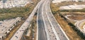 Multiple lane Highway - Freeway aerial view