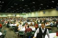 Multiple Microsoft Convergence conference participants have lunch