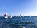 Sailboats out in Annapolis Harbor, Maryland