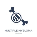 Multiple myeloma icon. Trendy flat vector Multiple myeloma icon