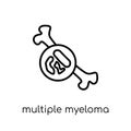 Multiple myeloma icon. Trendy modern flat linear vector Multiple