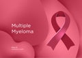 Multiple Myeloma MM awareness month in March. It is a cancer that forms in a type of white blood cell called a plasma Royalty Free Stock Photo