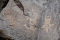 Multiple Petroglyphs on Rock
