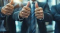 Professionals Giving Thumbs Up.AI generated image Royalty Free Stock Photo