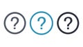 Multiple Questions Icon: Indicates Confusion, Uncertainty or Problems Vector Design Generative AI Royalty Free Stock Photo