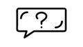 Multiple Questions in Speech Bubble for Complex Inquiries, vector design Generative AI Royalty Free Stock Photo