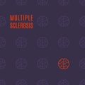 Multiple sclerosis brain poster