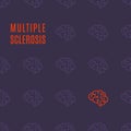 Multiple sclerosis pattern poster