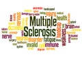 Multiple Sclerosis word cloud concept 2 Royalty Free Stock Photo