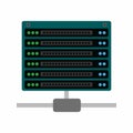 Multiple Servers icon vector image. Royalty Free Stock Photo