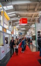 Multiple small China booths at CeBIT information technology trade show
