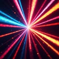 Multiple strobes create fast rhythmic pattern, concert lighting, event, rapid