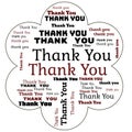 multiple text of thank you in wordcloud