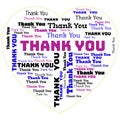 multiple text of thank you in wordcloud