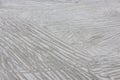 Multiple tire thread imprint on sandy surface Royalty Free Stock Photo