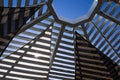 Triangular Fabric Panels Covering a Gazebo