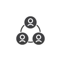 Multiple user vector icon