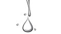 Multiple Water Drops Falling Vector Outline Illustration, vector design Generative AI Royalty Free Stock Photo