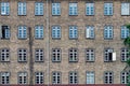 Multiple window pattern on a residential building