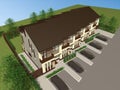 Multiplex family house render