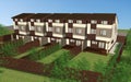 Multiplex family house render