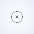 Multiplication, multiply icon, vector best gray line icon