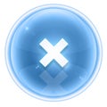 Multiplication sign icon ice