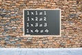 Multiplication table Royalty Free Stock Photo